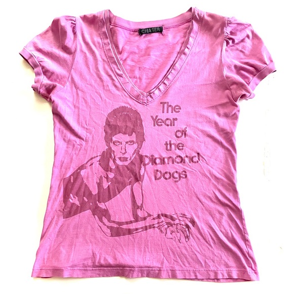 David Bowie genuine vintage Chaser tee. Puffy sleeves. Size Small. - Picture 1 of 4